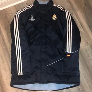 Navy Real Madrid Champions League Heavy Coat